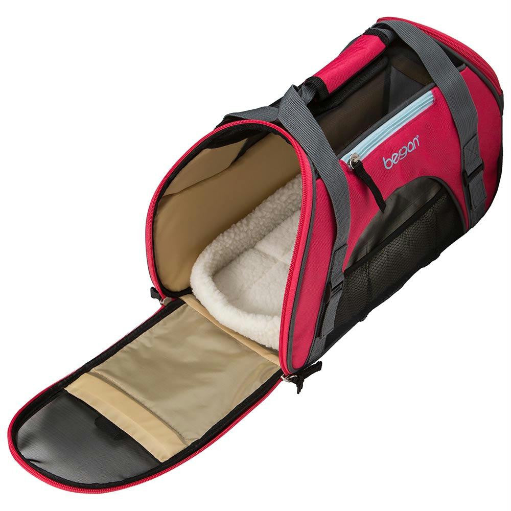 Bergan Pet Comfort Carrier Small Berry 16" X 8" X 11"