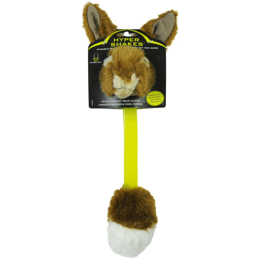 Hyper Pet Hyper Shakes Rabbit Dog Toy Brown 16" X 5" X 3.25"