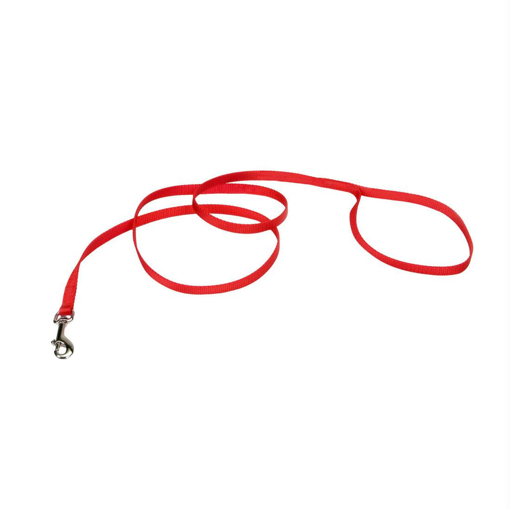 Coastal Pet Products Single-ply Nylon Dog Leash Red 3-8" X 48"