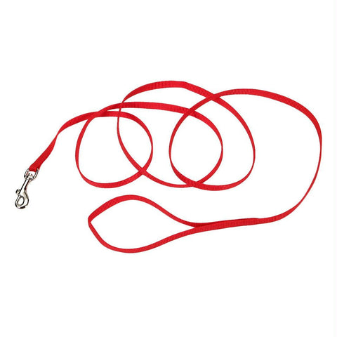 Coastal Pet Products Single-ply Nylon Dog Leash Red 3-8" X 72"