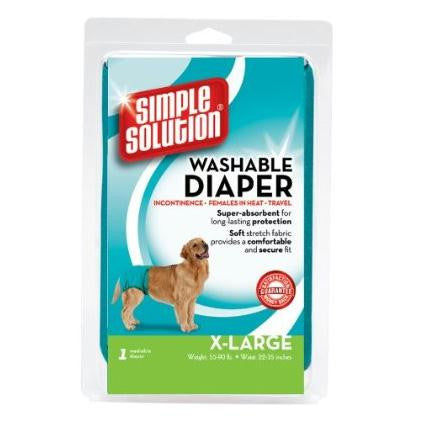 Simple Solution Washable Dog Diaper Extra Large Teal