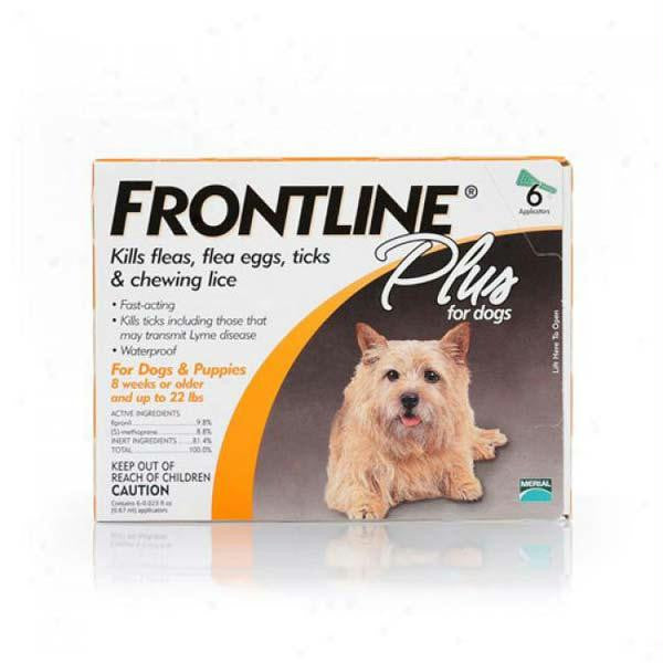 Frontline Flea Control Plus For Dogs And Puppies 11-22 Lbs 6 Pack