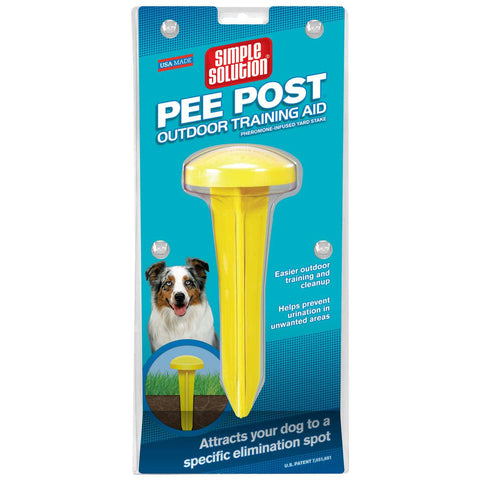 Simple Solution Pee Post Pheromone-treated Yard Stake Yellow