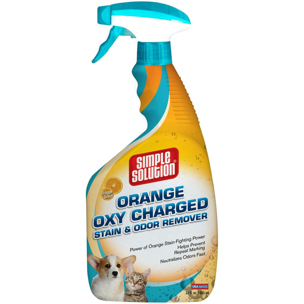 Simple Solution Orange Oxy Charged Stain And Odor Remover 32oz 2.9" X 4.8" X 10.75"