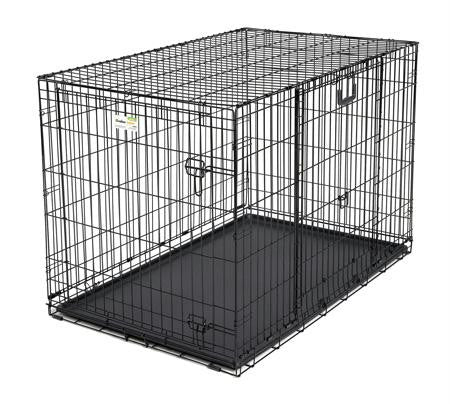 Midwest Ovation Double Door Crate With Up And Away Door Black 25.50" X 17.50" X 19.50"