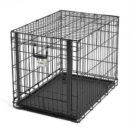 Midwest Ovation Single Door Crate With Up And Away Door Black 31.25" X 19.25" X 21.50"