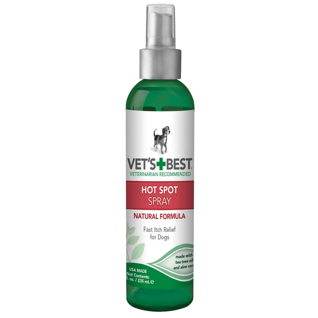 Vet's Best Hot Spot Dog Skin Care Spray 8oz Green 1.88" X 1.88" X 8"