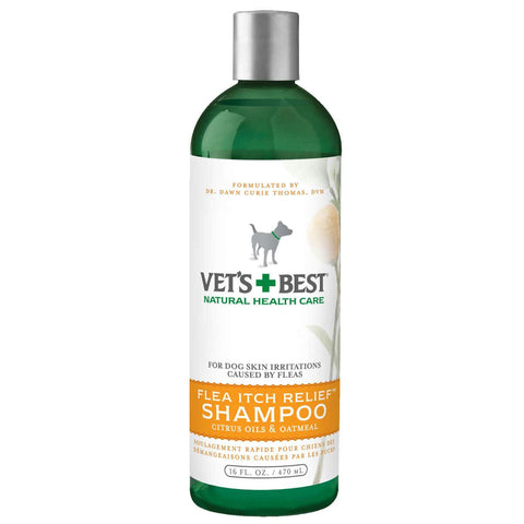 Vet's Best Flea Itch Relief Dog Shampoo 16oz Green 2.45" X 2.45" X 8"