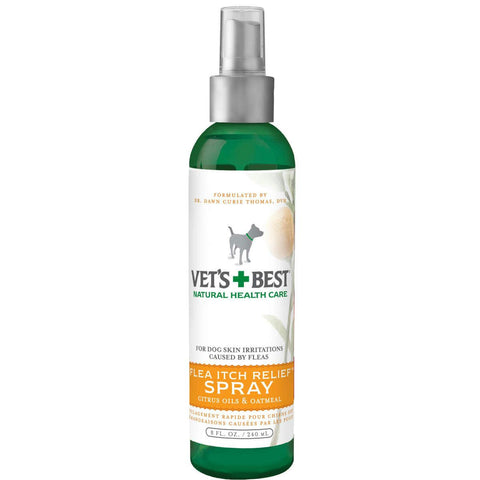 Vet's Best Flea Itch Relief Dog Spray 8oz Green 1.88" X 1.88" X 8"