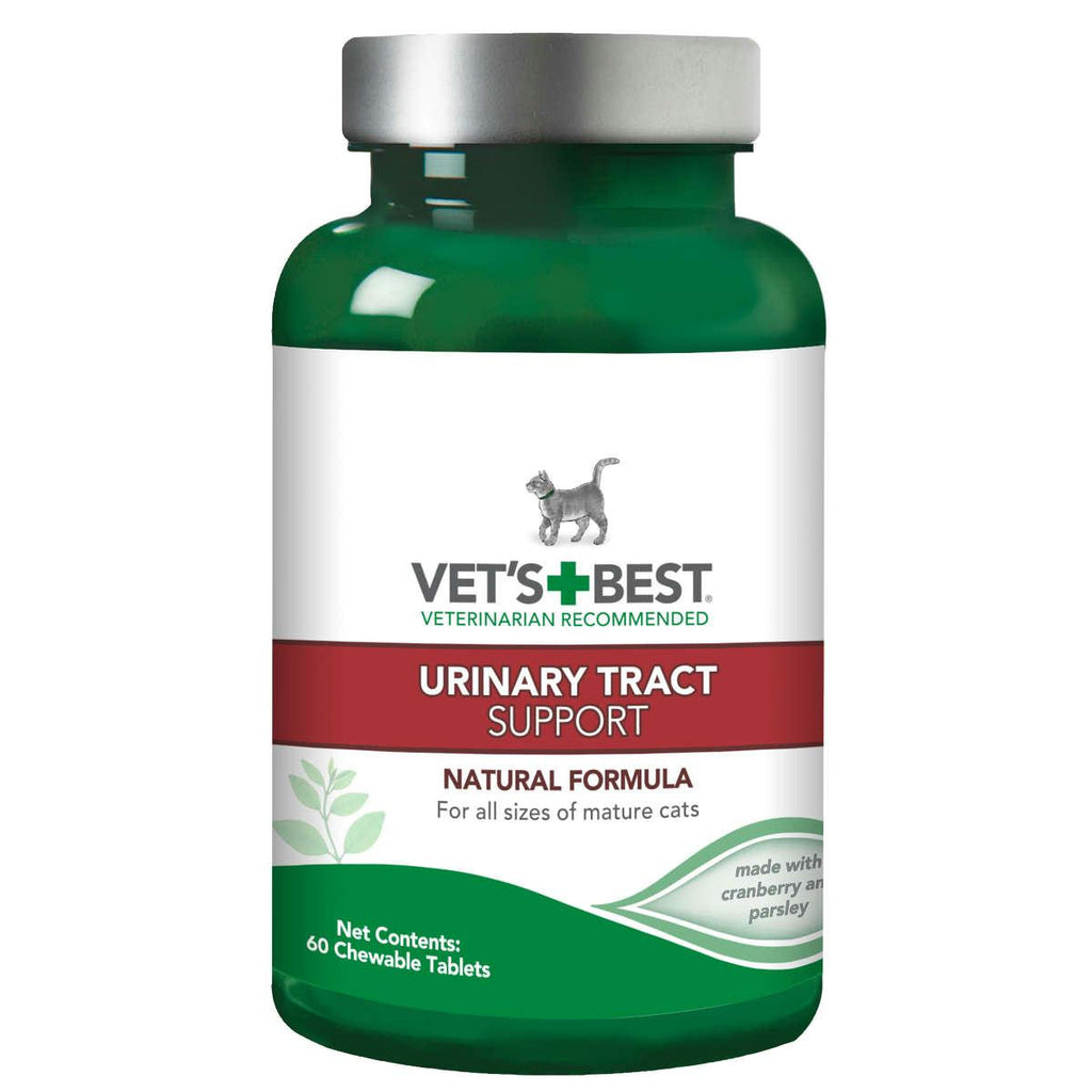 Vet's Best Cat Urinary Tract Support 60 Tablets Green 2.5" X 2.5" X 4.94"