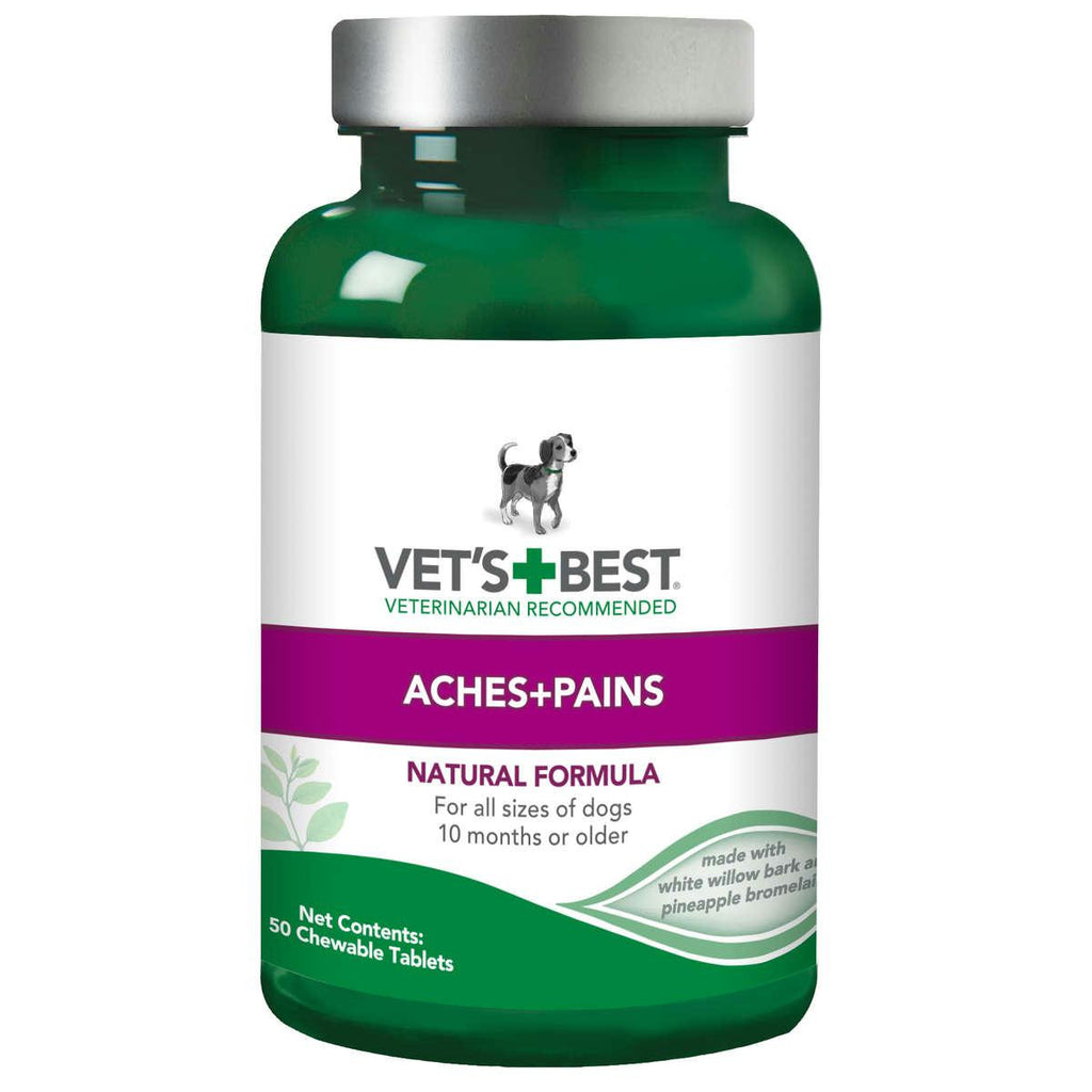 Vet's Best Dog Aches And Pains Supplement 50 Tablets Green 2.5" X 2.5"x 4.94"