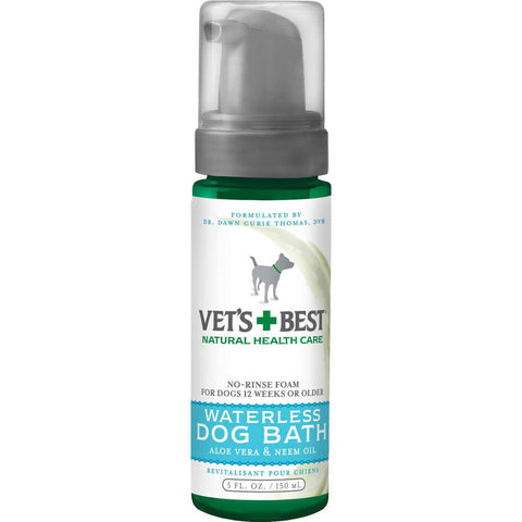 Vet's Best Waterless Dog Bath 5oz Green 1.88" X 1.88" X 6.88"