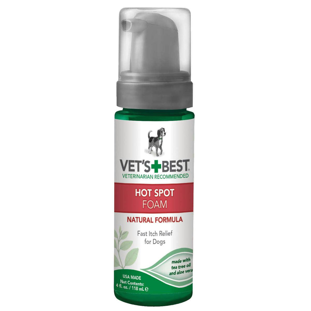 Vet's Best Hot Spot Dog Skin Care Foam 4oz Green 2" X 2" X 6.5"