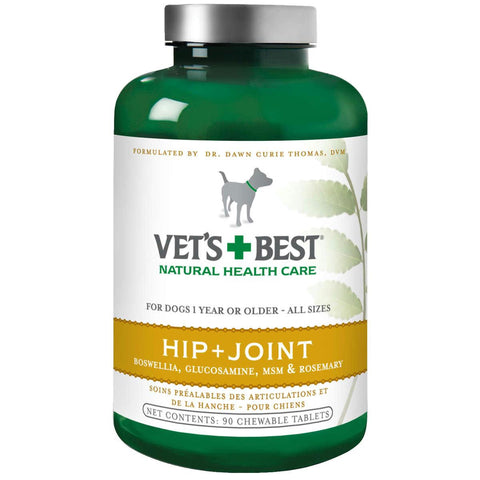 Vet's Best Dog Hip And Joint Supplement 90 Tablets Green 3" X 3" X 5.75"