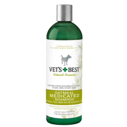 Vet's Best Oatmeal Medicated Dog Shampoo 16oz Green 2.45" X 2.45" X 8"