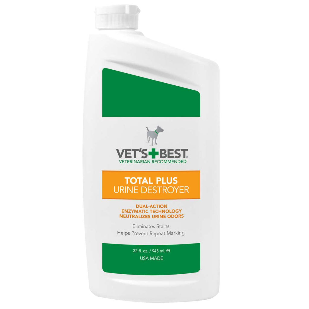 Vet's Best Pet Total Plus Urine Destroyer 32oz White 4.45" X 2.61" X 9.41"