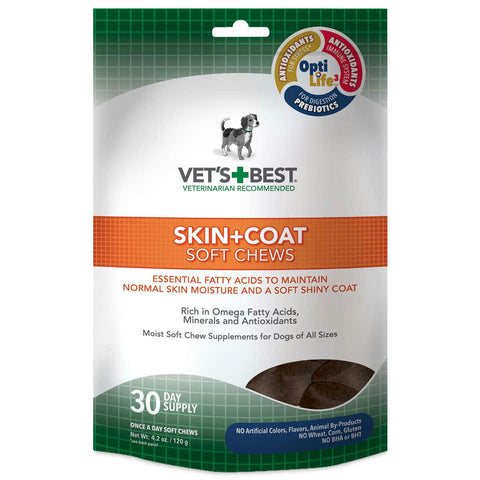 Vet's Best Skin And Coat Dog Soft Chews