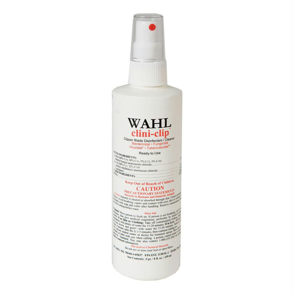 Wahl Clini Clip Cleaner And Disinfectant 8 Ounces White 6" X 2" X 2"