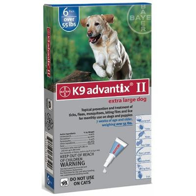 Advantix Flea And Tick Control For Dogs Over 55 Lbs 6 Month Supply