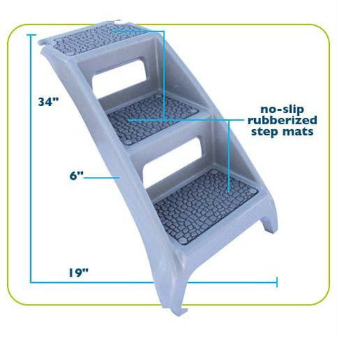 Psusa Booster Bath Step Grey 19" X 6" X 34"