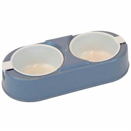 Bergan Pet Easy Diner Blue 13" X 6" X 3"