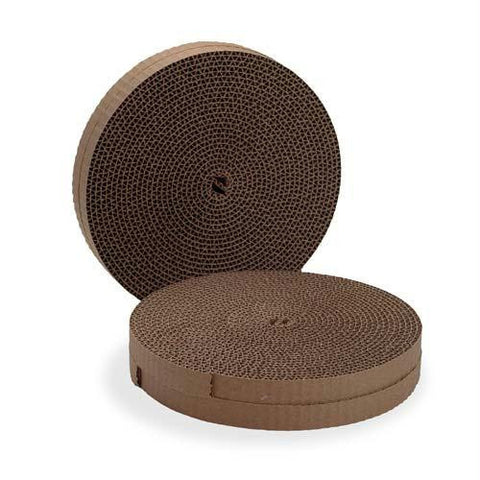 Bergan Cat Turboscratcher Replacement Pad 2 Pack Brown 10.25" X 10.25" X 3.75"