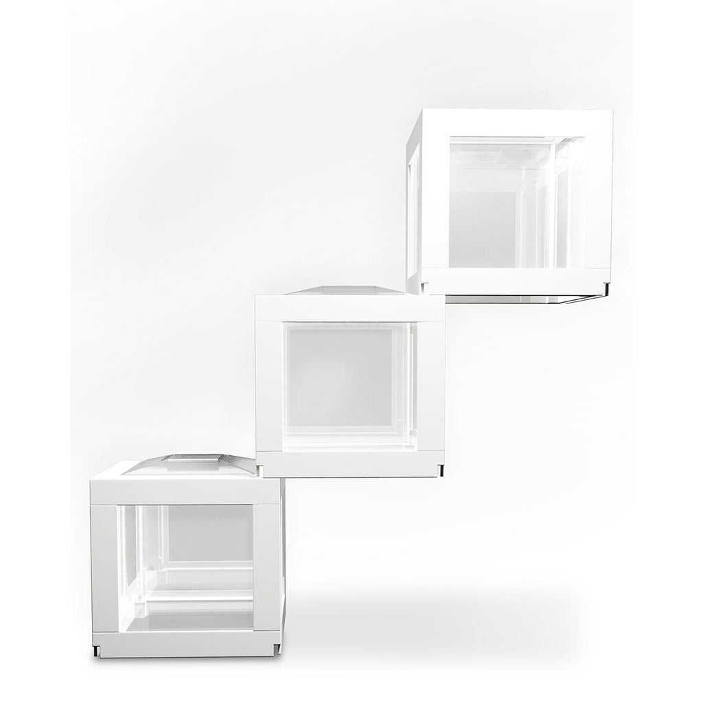 Biobubble Deco Cube Habitat 3 Pack 0.5 Gallons White 5.5" X 5.5" X 6"