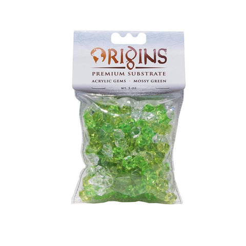 Biobubble Acrylic Gems 5 Ounce Bag Mossy Green