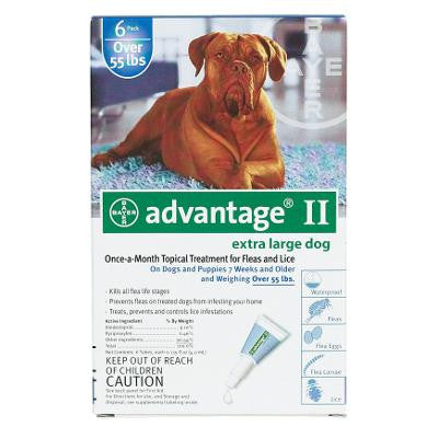 Advantage Flea Control For Dogs And Puppies Over 55 Lbs 6 Month Supply