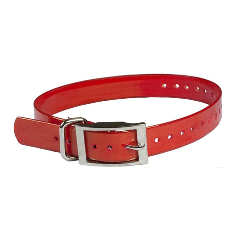 The Buzzard's Roost Collar Strap 1" Red 1" X 24"