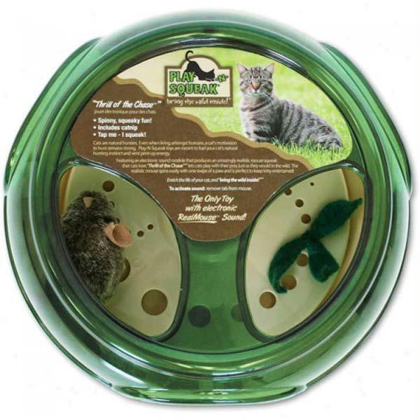 Our Pets Play-n-squeak Thrill Of The Chase Green