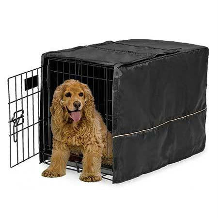 Midwest Quiet Time Pet Crate Cover Black 30.5" X 20" X 20.5"