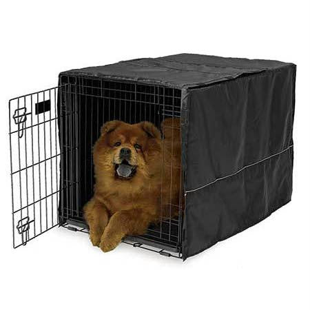 Midwest Quiet Time Pet Crate Cover Black 36" X 23.5" X 24"