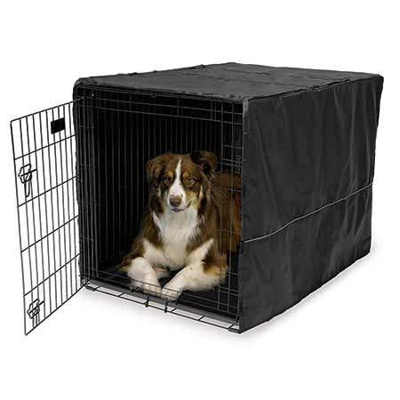 Midwest Quiet Time Pet Crate Cover Black 43" X 30" X 30"