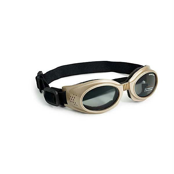 Doggles Originalz Dog Sunglasses Small Chrome - Smoke