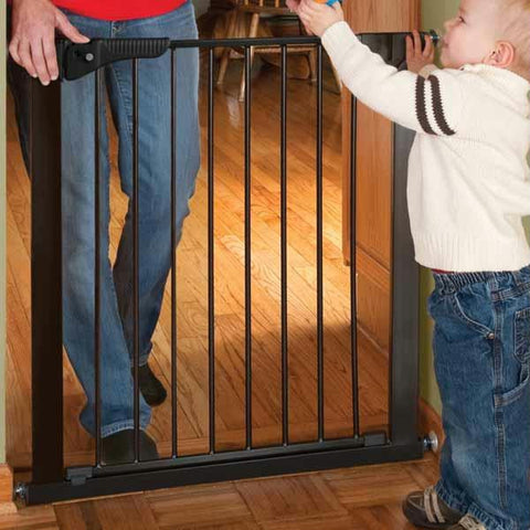 Kidco Gateway Pressure Mounted Pet Gate Black 29" - 37" X 29.5"