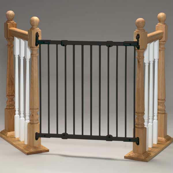 Kidco Angle Mount Safeway Wall Mounted Pet Gate Black 28" - 42.5" X 31"