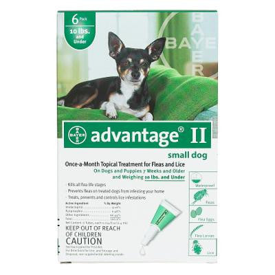 Advantage Flea Control For Dogs And Puppies Under 10 Lbs 6 Month Supply