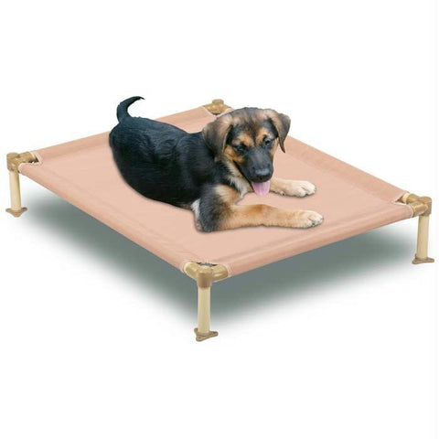 Hugs Pet Products Dog Cool Cot Medium Tan 33" X 25" X 6"