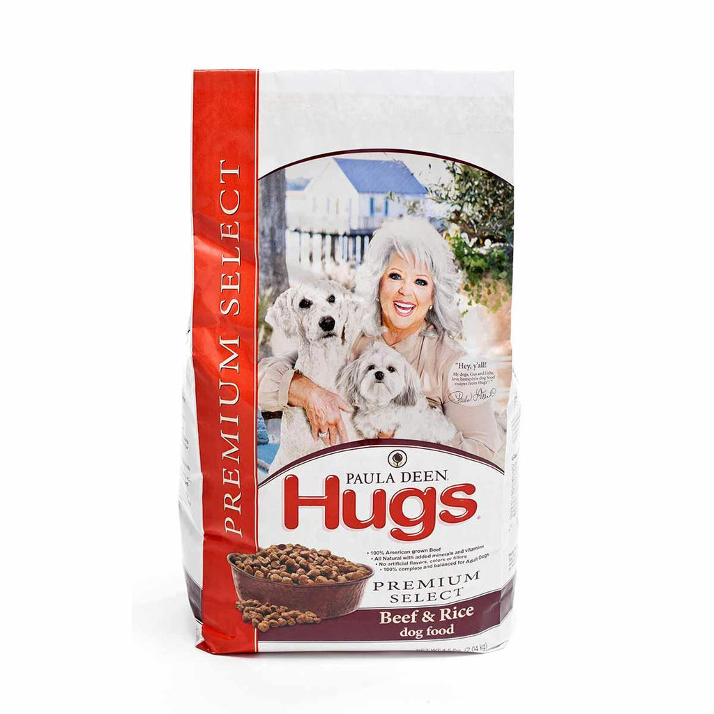 Hugs Pet Products Paula Dean Premium Select Dog Food Beef And Rice 4.5 Lbs. 12" X 8.25" X 5"