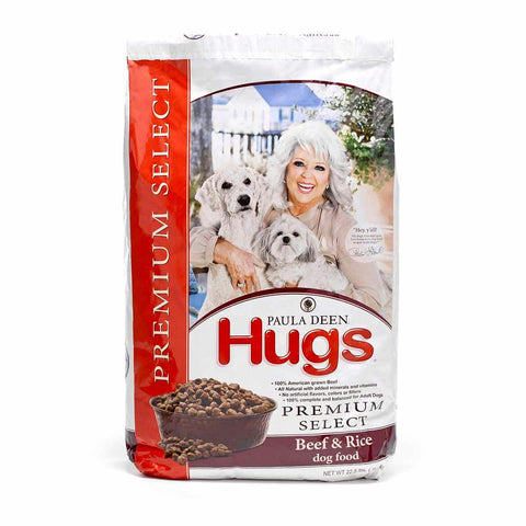 Hugs Pet Products Paula Dean Premium Select Dog Food Beef And Rice 22.5 Lbs. 25.25" X 16.25" X 3.75"