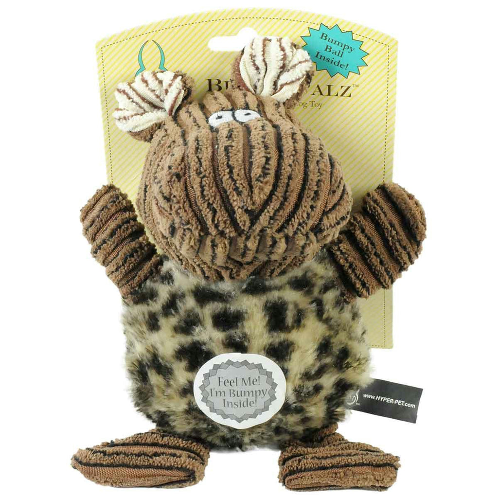 Hyper Pet Bumpy Palz Hippo Dog Toy Large Brown 7.5" X 5" X 5"