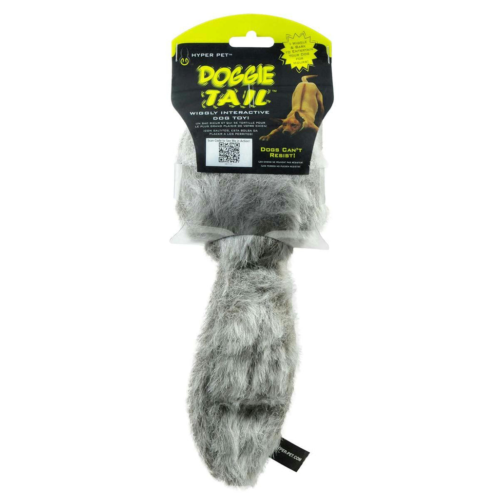 Hyper Pet Doggie Tail Dog Toy Gray