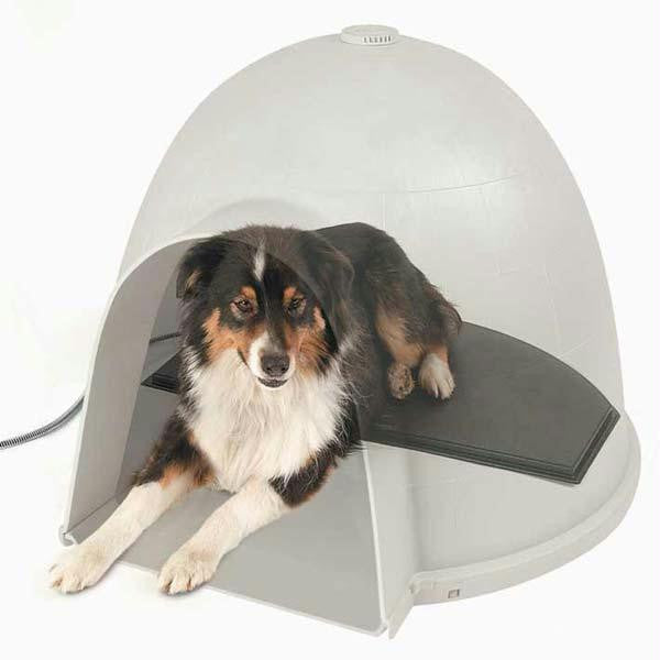 K&h Pet Products Igloo Style Heated Pad Small Gray 11.5" X 18" X 0.5"