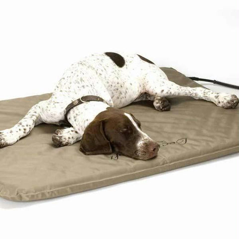 K&h Pet Products Lectro-soft Heated Outdoor Bed Large Tan 25" X 36" X 1.5"