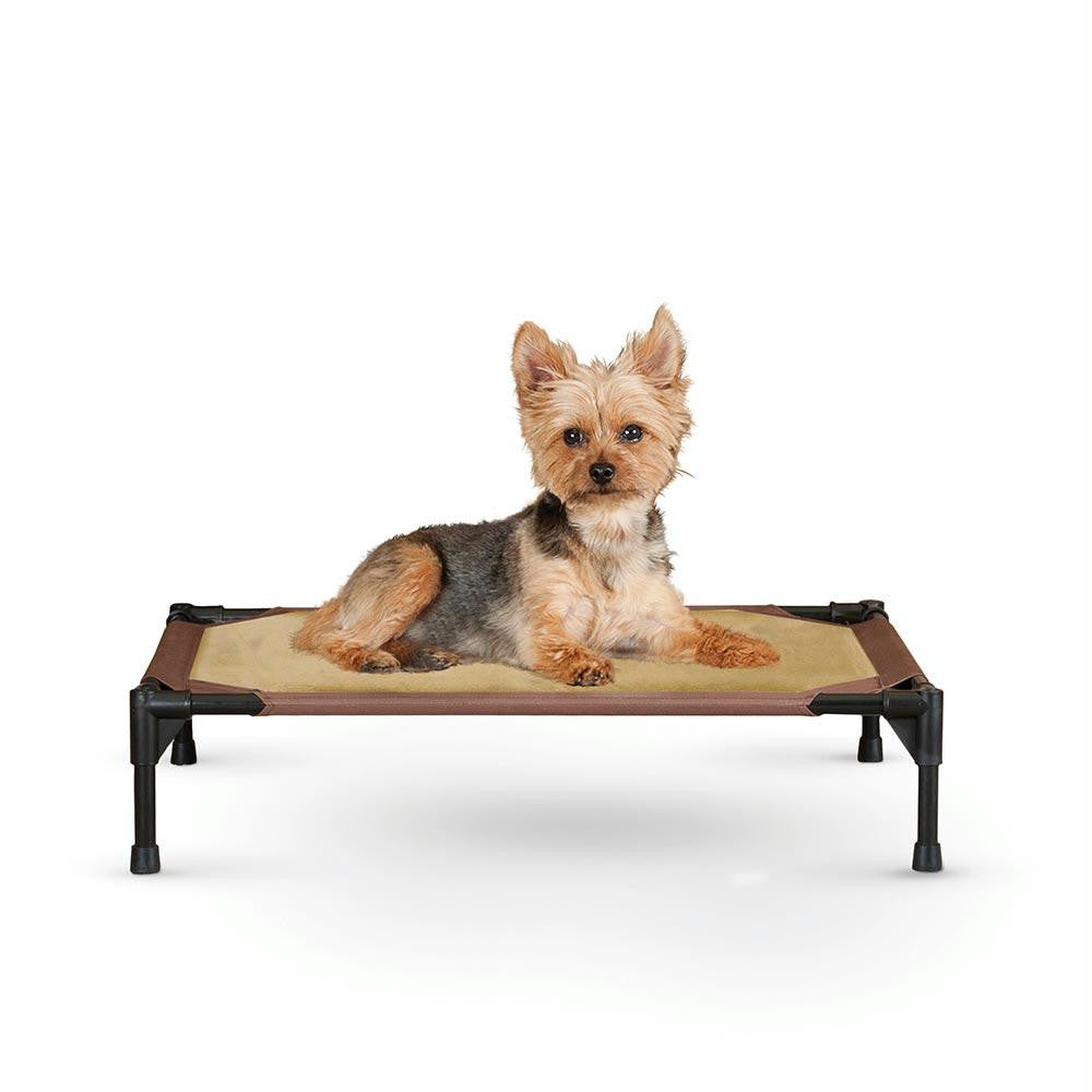 K&h Pet Products Comfy Pet Cot Tan-mocha 17" X 22" X 7"