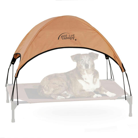 K&h Pet Products Pet Cot Canopy Large Tan 30" X 42" X 28"