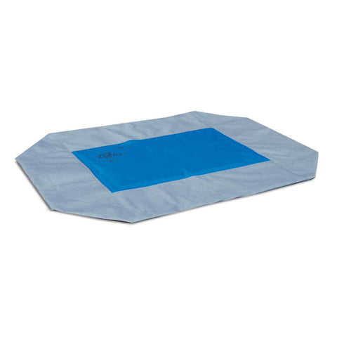 K&h Pet Products Coolin' Pet Cot Cover Large Gray - Blue 30" X 42" X 0.25"