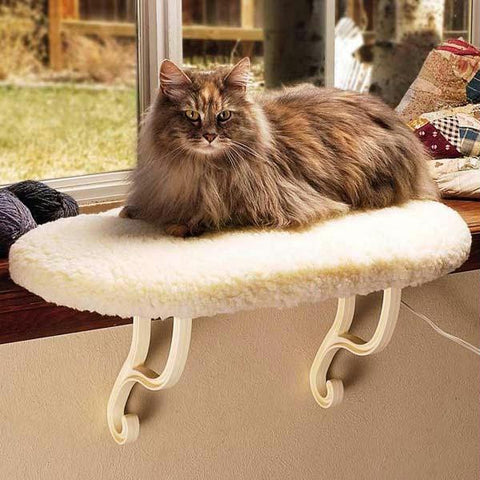 K&h Pet Products Thermo Kitty Sill White 14" X 24" X 9"