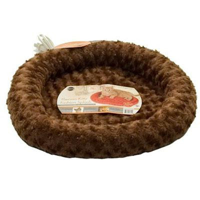 K&h Pet Products Thermo-kitty Fashion Splash Bed Mocha 16" X 16" X 2"